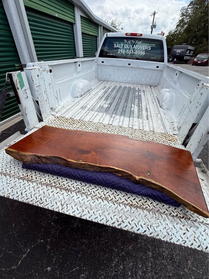 Black Walnut live-edge wood slab. - Image 4