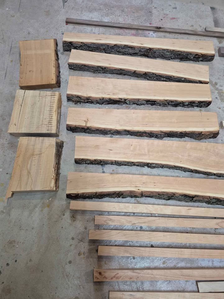 Hardwood strips and live edge cutoffs for craft and epoxy projects - Image 6