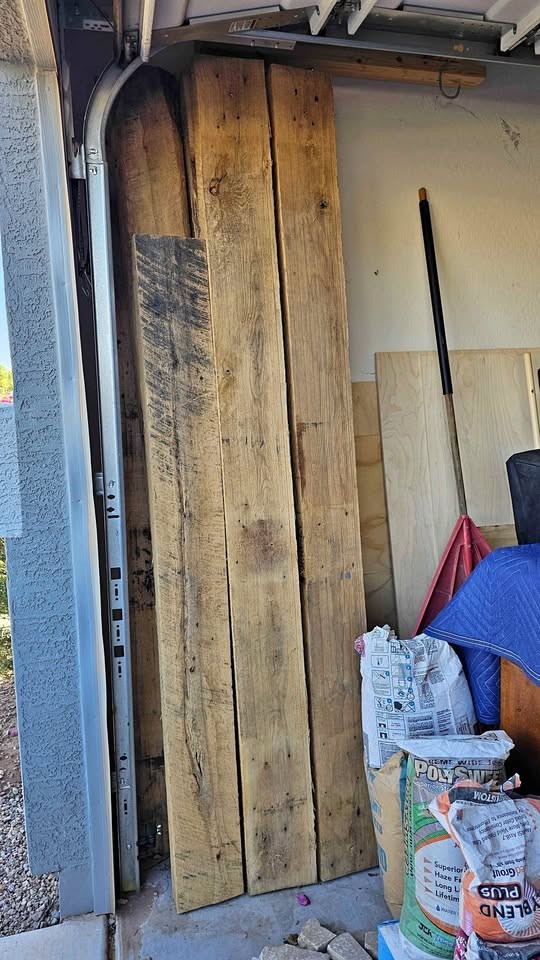 Reclaimed Heavy Timber Beams (3x8 Rough Sawn) - 138 Board Feet Total - Image 1
