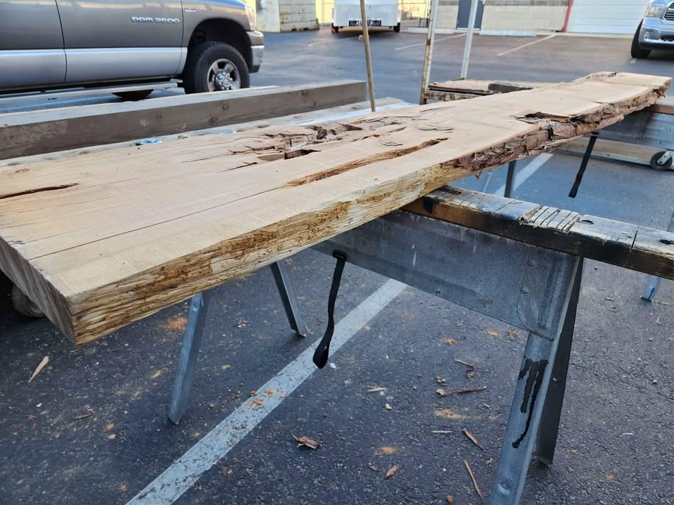 Cool Epoxy Project Wood - Live Edge Kiln Dried 3x14x9'3" Juniper Slab - Image 3