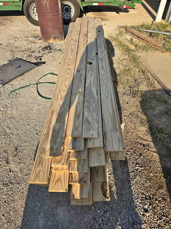 Tongue and Groove Wood Boards - Image 1