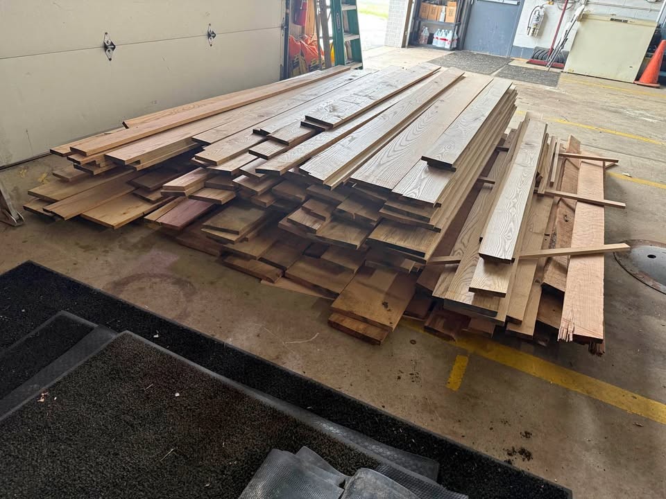 Rough Cut Oak Lumber Stack - Image 1