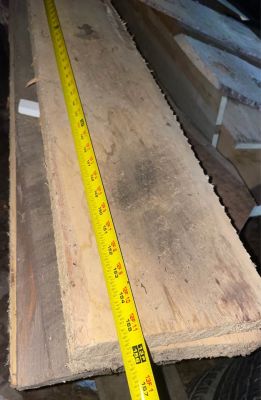 Live edge & rough cut lumber wood boards