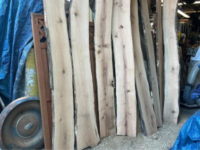 LIVE EDGE BOARDS FRESH OFF THE OVERSIZE PLANER