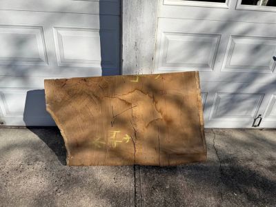 Live edge white oak slab