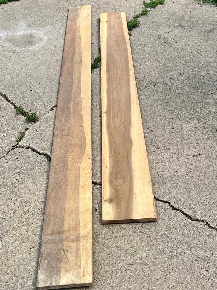Lumber-walnut boards