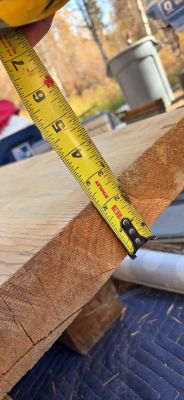Live edge blue pine slab