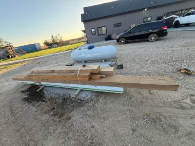 Wood beams and post
