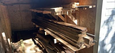 Reclaimed Hardwood Lumber and Wood Scraps