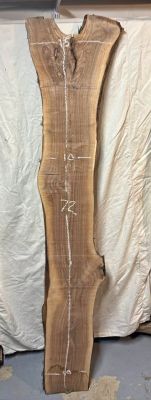 72" Live Edge Walnut Wood Slab