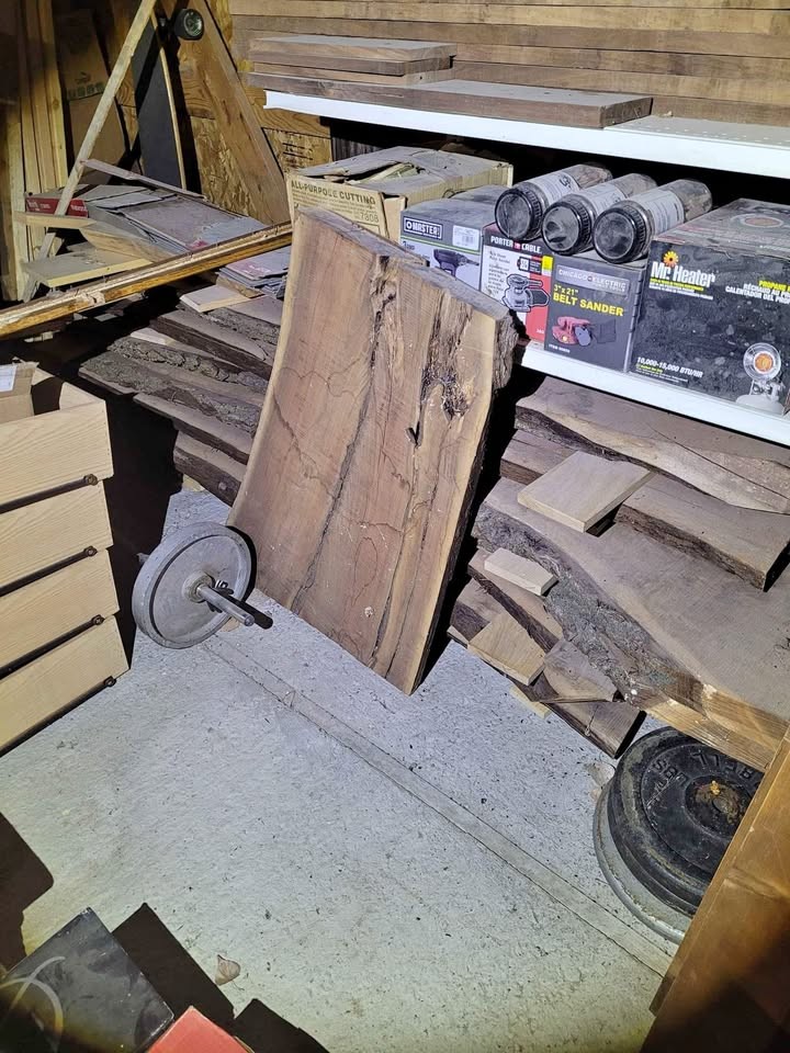 Live edge walnut wood slabs