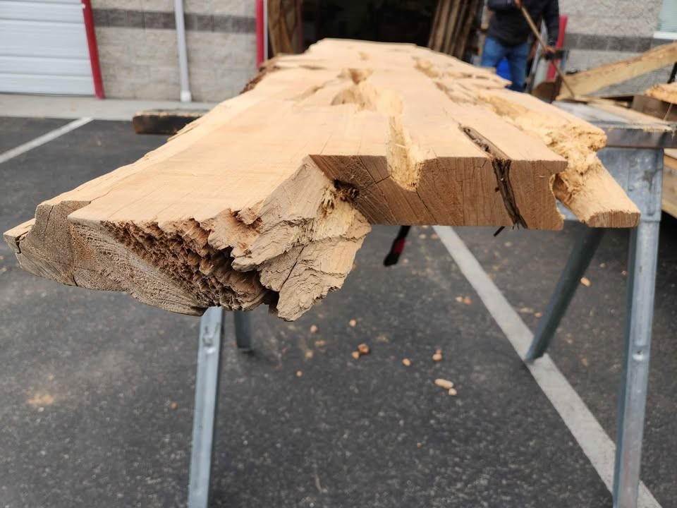 Live Edge Wood Slab - 3x22x9.5ft - Kiln Dried Juniper - Epoxy Project Material - Image 6