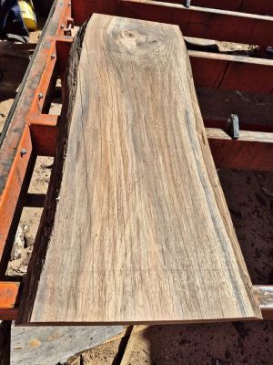 Live edge pecan slab