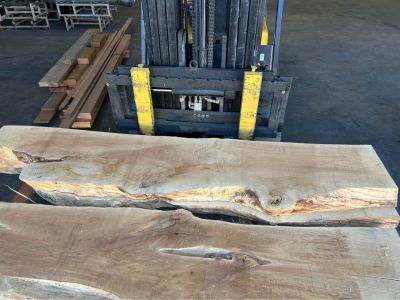 Live edge maple slabs