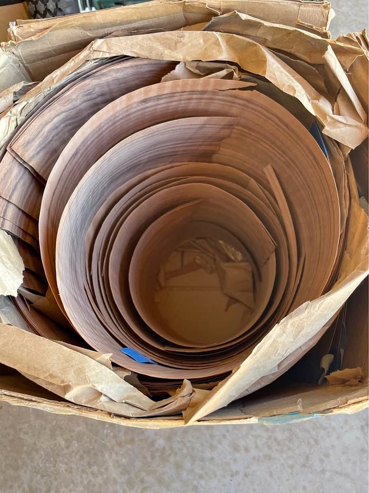 Curly Walnut Wood Veneer Sheets - Image 1