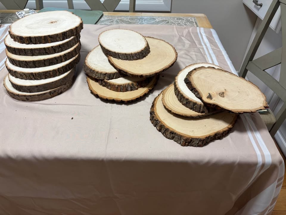 Natural Wood Slices for Crafts and Decor . Great for tablescapes.
. - Image 4