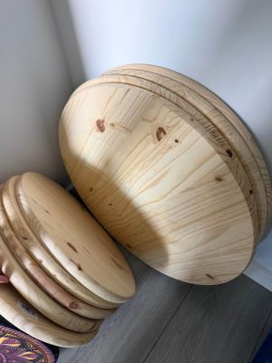18” & 24” oak round wood 1” thick