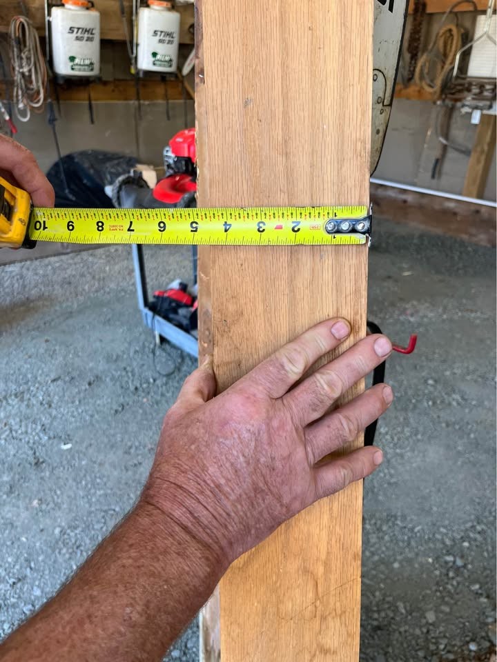 Oak newel  post 5  inch square - Image 2