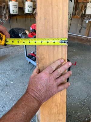 Oak newel  post 5  inch square