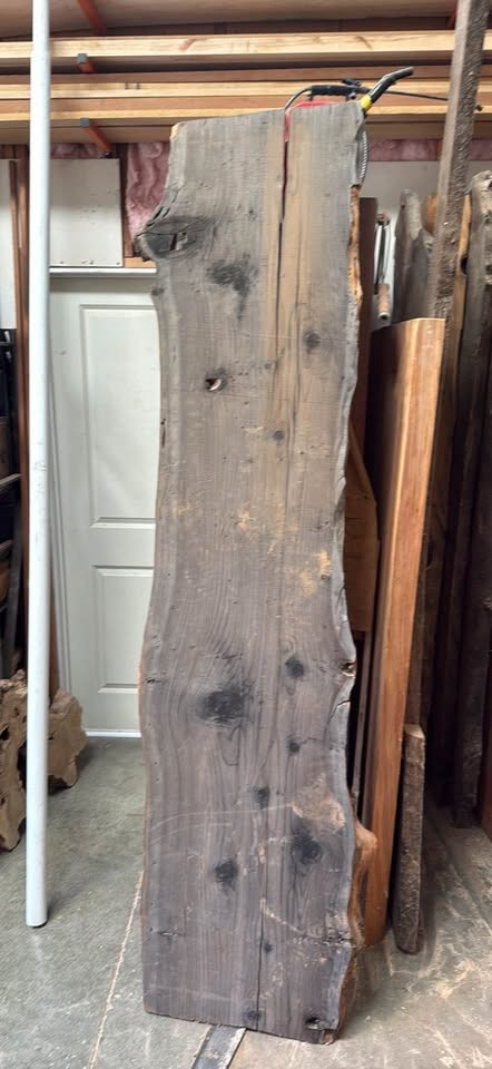 Large Redwood Live Edge Slab – 92” x 24” x 2.75” Thick - Image 5