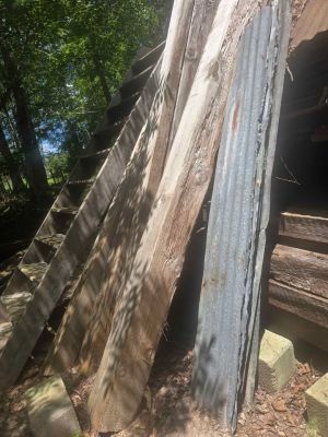 Antique Pine & Oak Large Heavy Beams