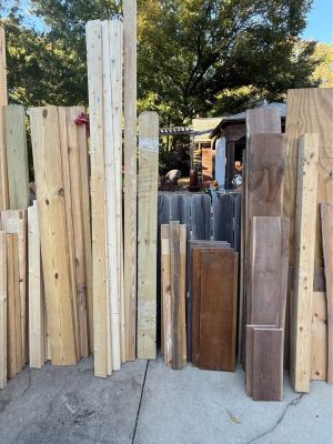 Large Assortment of Lumber, 2x4s, Wood Boards & Plywood