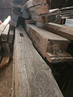 Reclaimed boards, post and beams