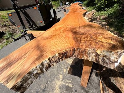 Live Edge Slab nice figure 13 ft. Long Bar or Tabletop air dry 13% max moist