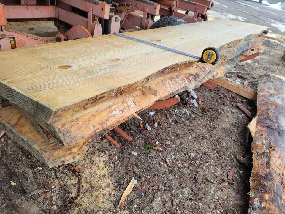 Blue Pine Live Edge slabs. Variety of rough sawn lumber starts at $50 and up - Image 3