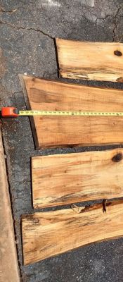 4 one inch slabs of maple aprox 12' x 14"  biggest one