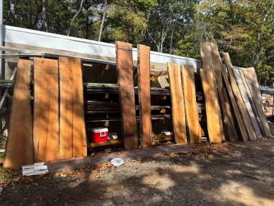 Bookmatched Live Edge Maple Wood Slabs