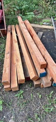 Red cedar 4x4 7 foot building material fence post lumber