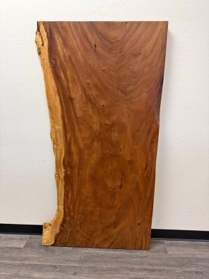Live Edge Solid Wood Slab | 68.5"L x 34–36"W | Table Top / Desk / Bar Top
