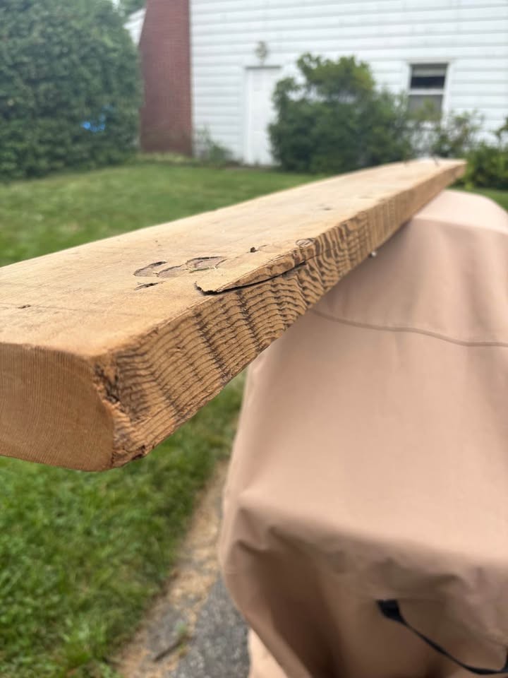 Reclaimed Barn Wood Beam - Shelf - Image 2