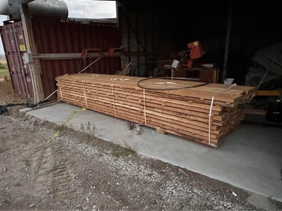 LIVE EDGE WOOD SLABS OAK, MAPLE, ELM, WALNUT, SAWMILLING W/ WOODMIZER SUPER 70 SAWMILL - Image 10