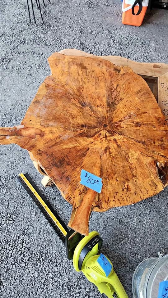 Live Edge Wood Slab Table Top