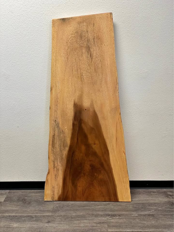 63.5” Live Edge Solid Wood Slab – Table / Desk Top - Image 1