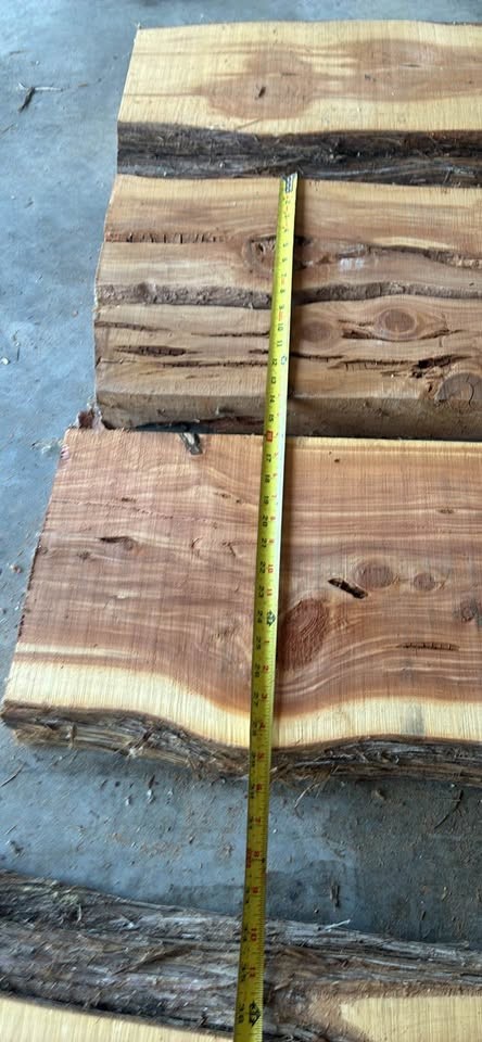 3” thick slabs of Cedar - Image 8