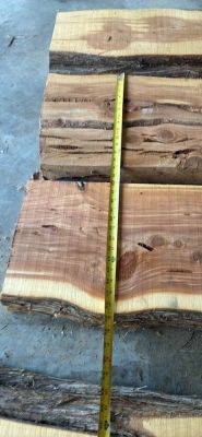 3” thick slabs of Cedar