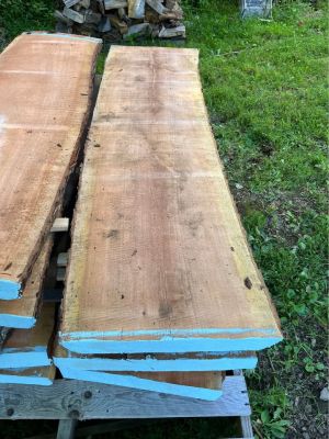 Gorgeous Kiln Dried Live Edge 12/4￼ Red Cherry Slabs