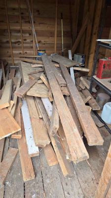 Assorted lumber good for hobby and woodshop
