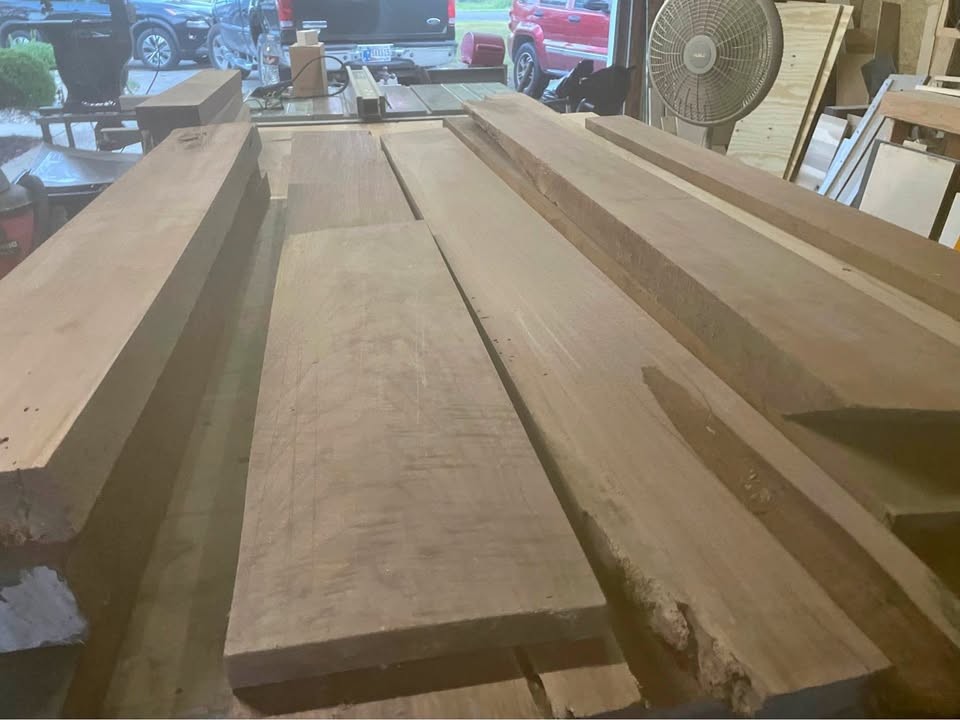 Rough Cut Walnut boards - Image 1