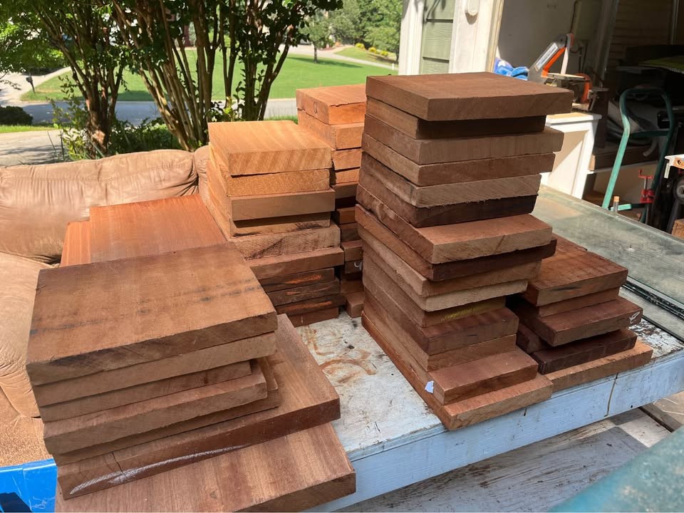 57 piece African mahogany (some light and dark) bundle - Image 2