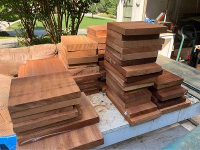 57 piece African mahogany (some light and dark) bundle