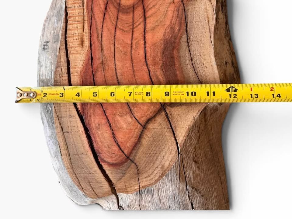 ???? Sculptural Pistachio Slab Live Edge, Wild Red Heartwood ???? - Image 4