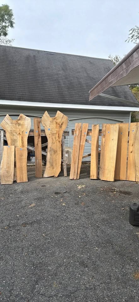 Timber and slabs oak, maple, poplar - Image 1