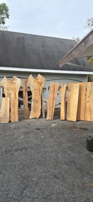 Timber and slabs oak, maple, poplar