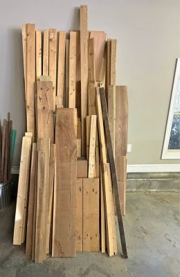 Large Assortment of Lumber, 2x4s, Wood Boards & Plywood