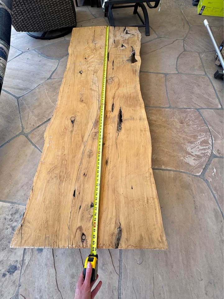 Raw live edge wood slab - Image 1