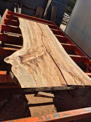 Live edge pecan slab